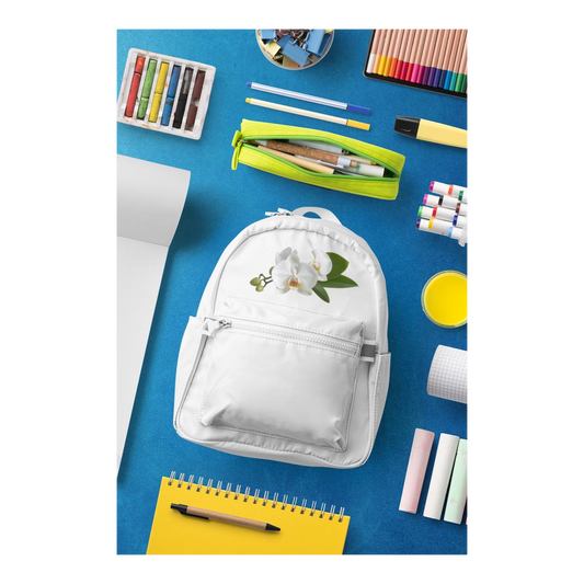 Schulrucksack-Set wunderschöne realistische Orchidee