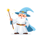 Turnbeutel Comic alter Magier 2