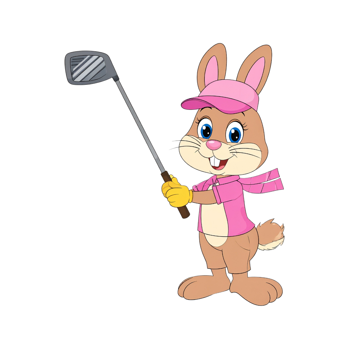 Turnbeutel Hase spielt Golf