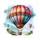 Turnbeutel Comic Heissluftballon