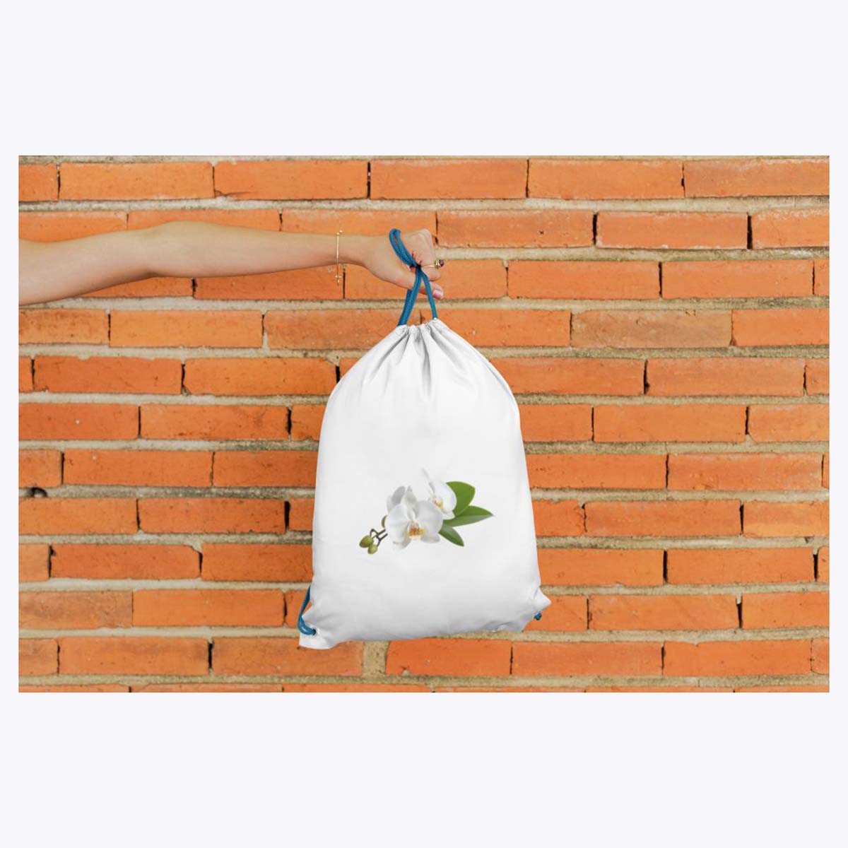 Turnbeutel wunderschöne realistische Orchidee