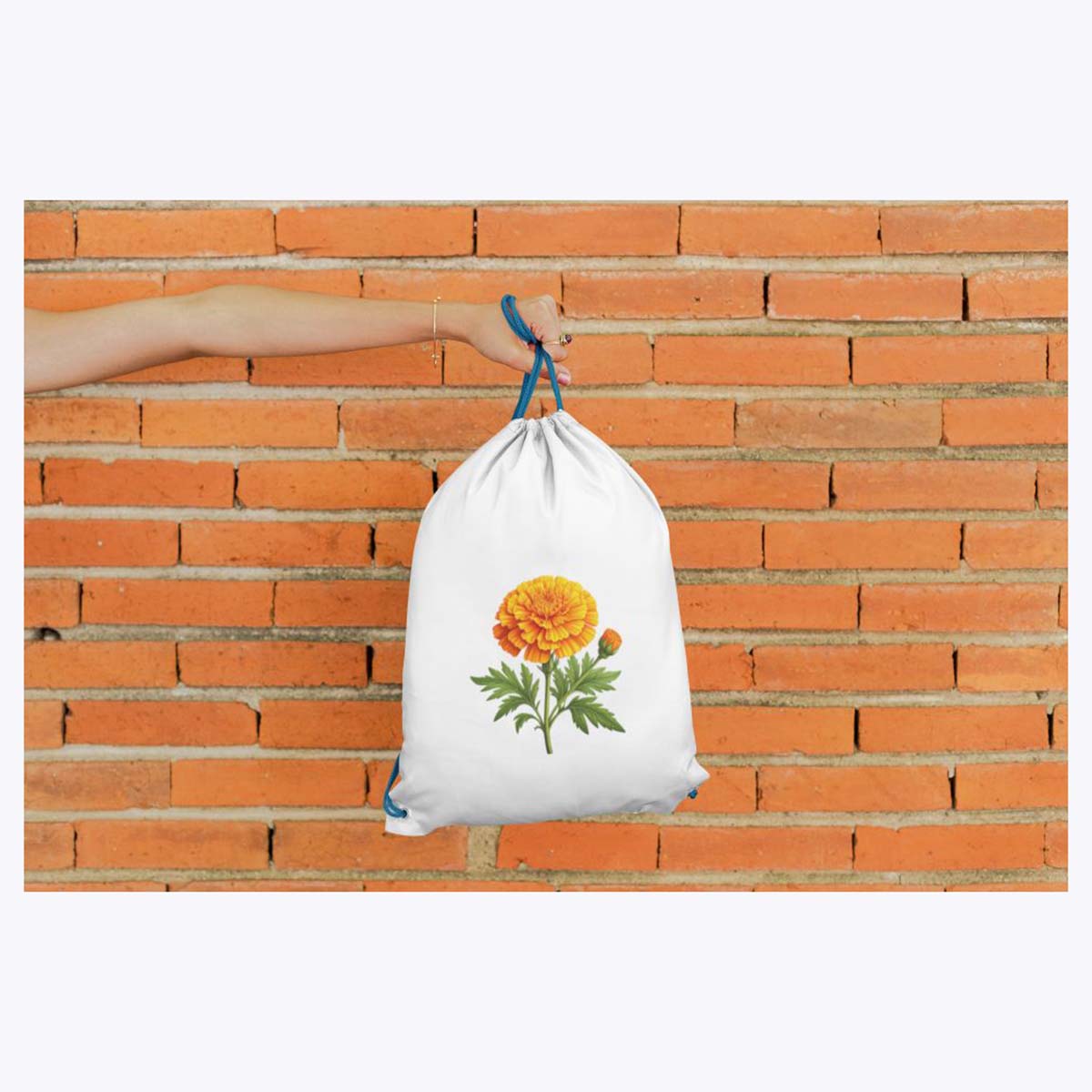 Turnbeutel wunderschöne realistische Ringelblume