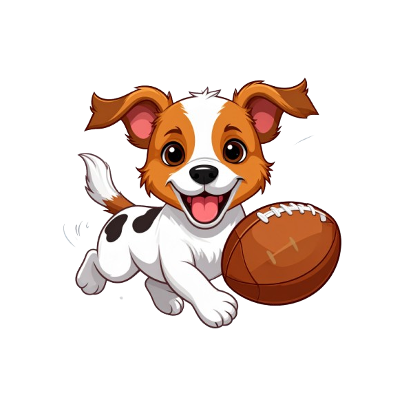 Turnbeutel Comic Rugby Dog