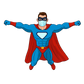 Turnbeutel Superheld mit Maske