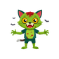Turnbeutel Vampir Katze