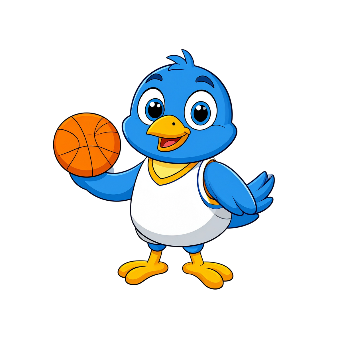 Turnbeutel Vogel spielt Basketball