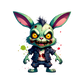 Turnbeutel Zombie Hase