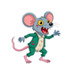 Turnbeutel Zombie Maus