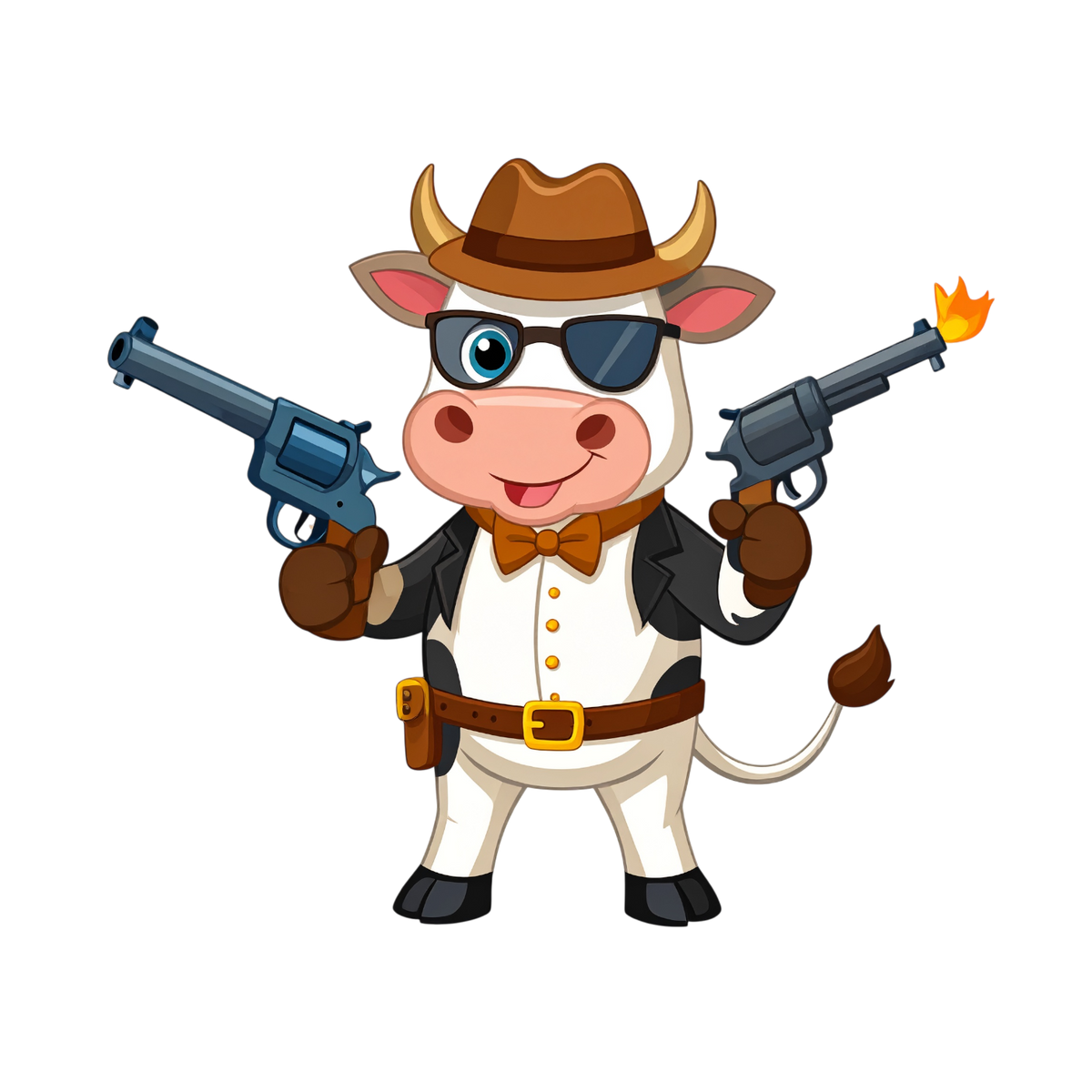 Turnbeutel Cowboy Kuh