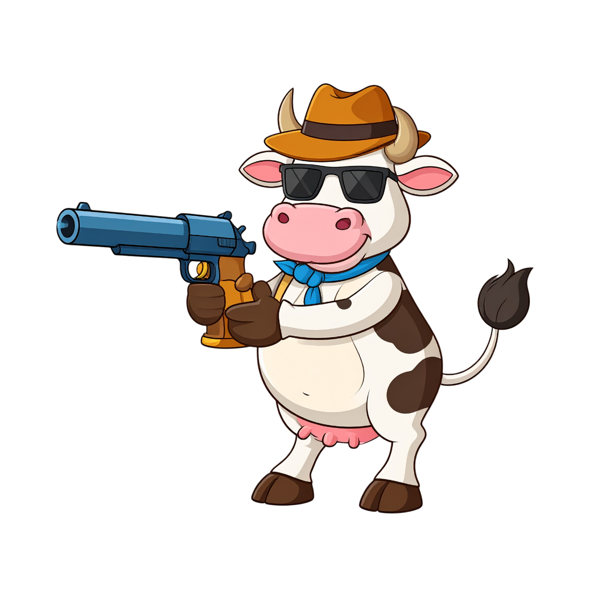 Turnbeutel Cowboy Kuh 2